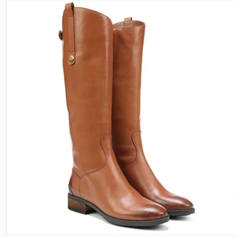 Sam Edelman Penny Leather Riding Boots SZ 8 Equestrian Preppy